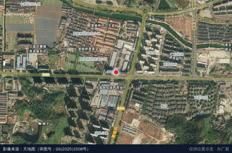 信诚物流中心卫星位置示意图