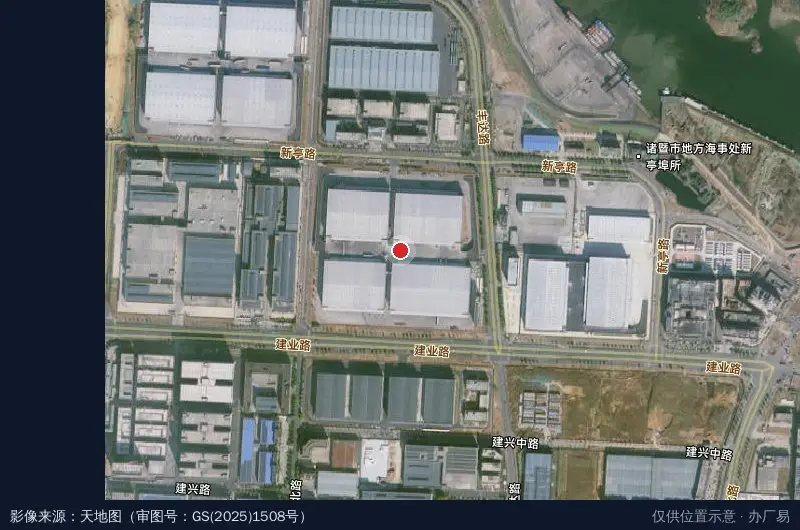 诸暨欣怡仓储数字装备智慧产业基地(经开2号)卫星位置示意图