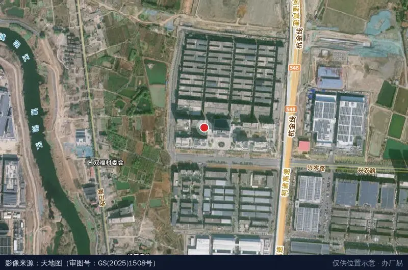诸暨智能视觉产业园H幢卫星位置示意图