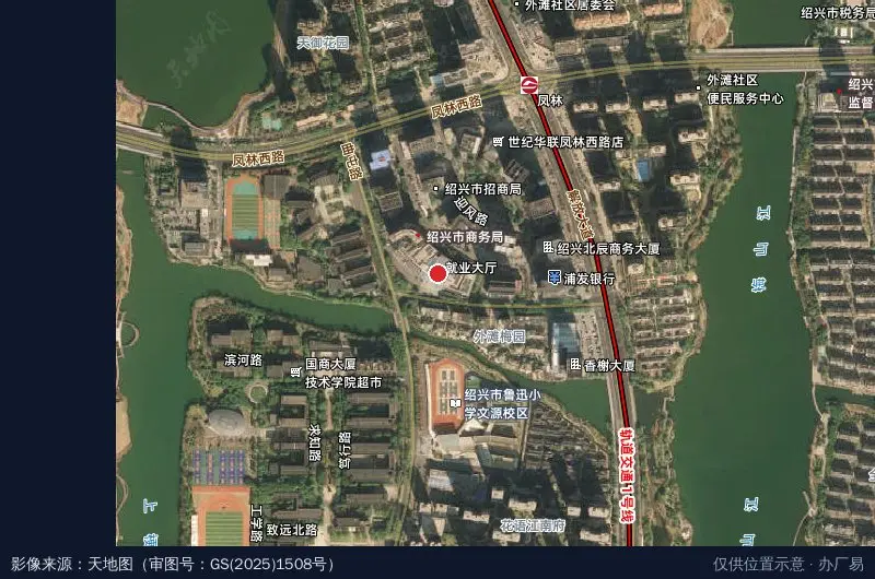 海智慧人力资源产业园中区卫星位置示意图