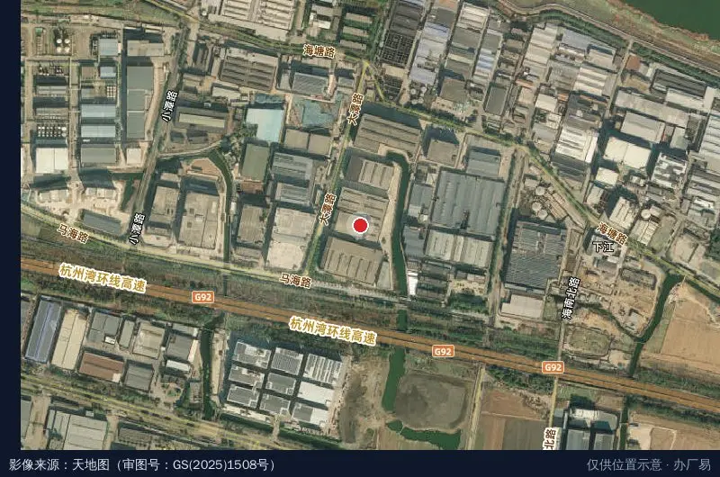 七色彩虹科技产业园卫星位置示意图