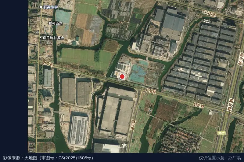 东南网架黄酒产业园卫星位置示意图