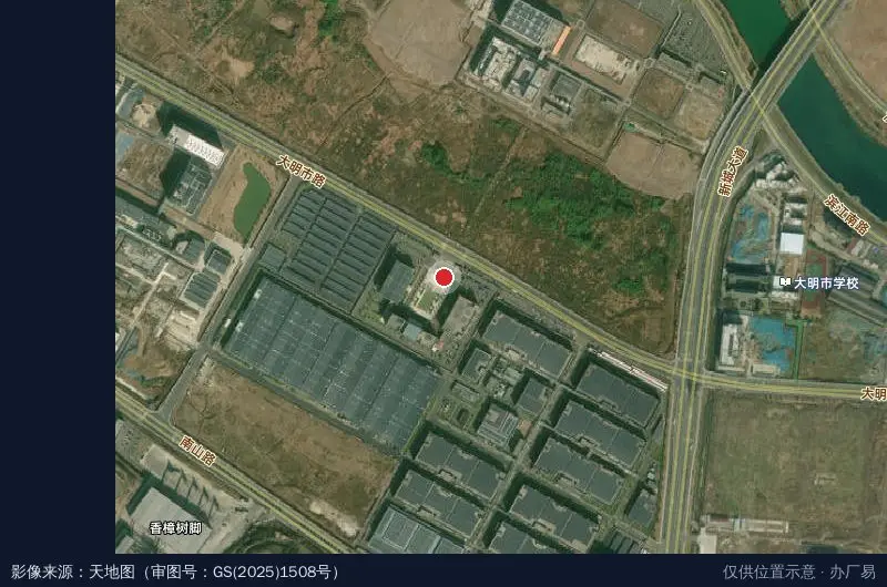 三花(大明市)工业园卫星位置示意图