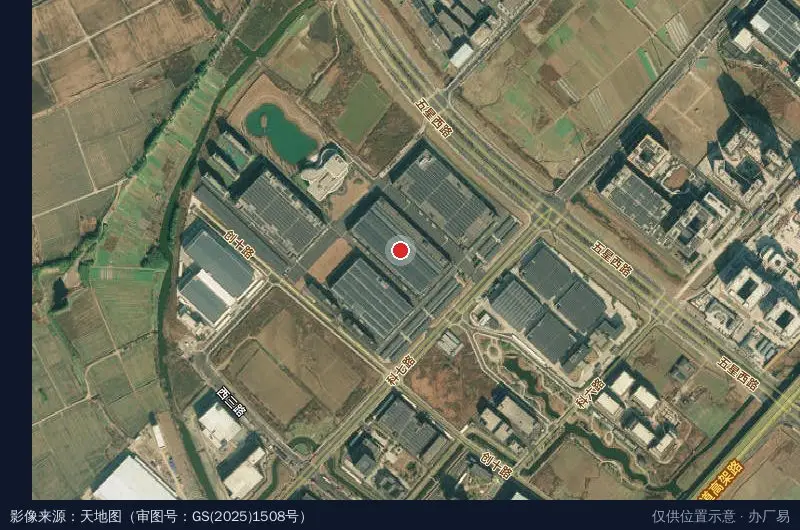 晶盛机电产业园卫星位置示意图