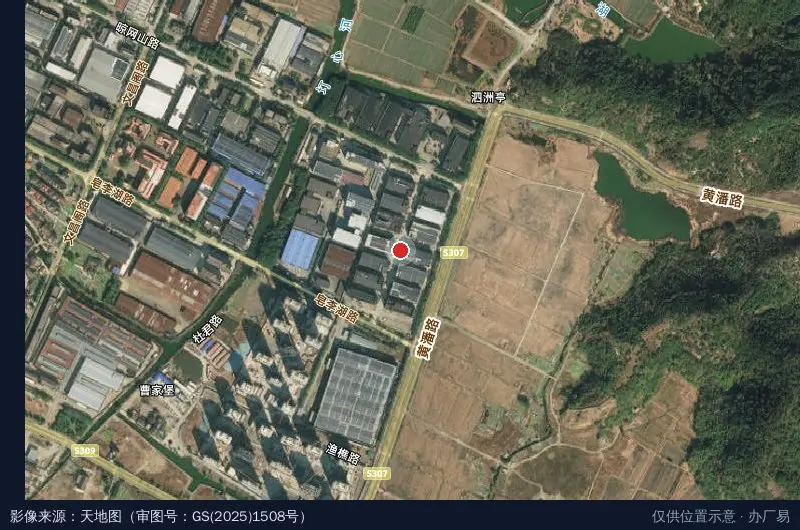 金顺小微企业园卫星位置示意图