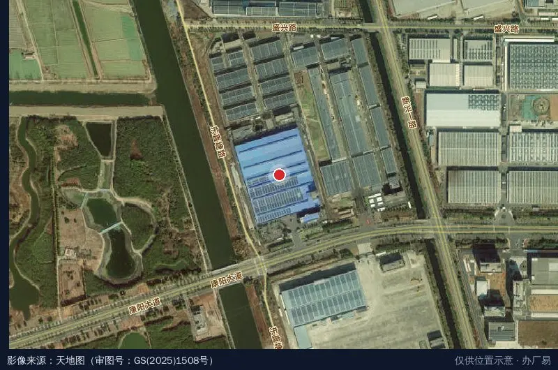 上海南大开捷产业园卫星位置示意图
