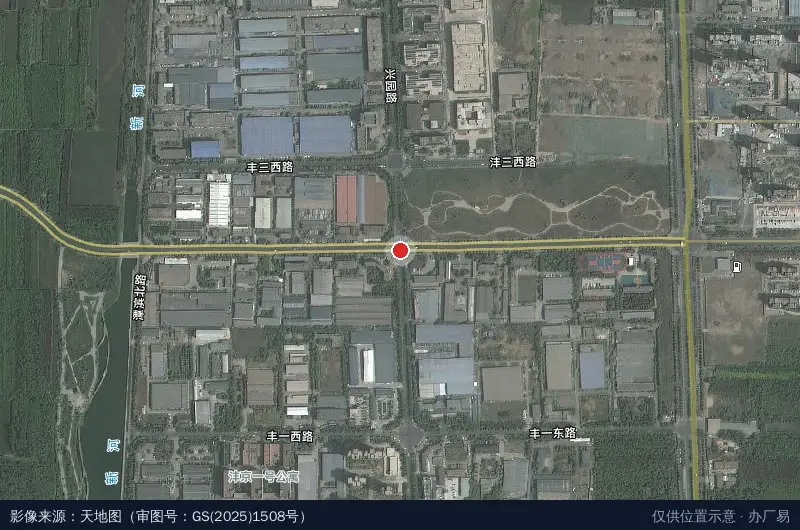 西安沣京工业园卫星位置示意图