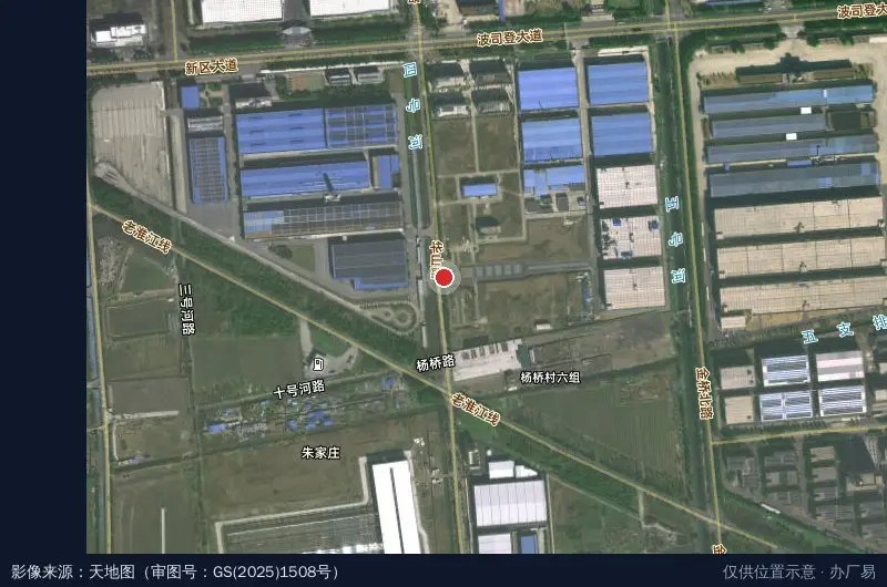 台湾工业园卫星位置示意图