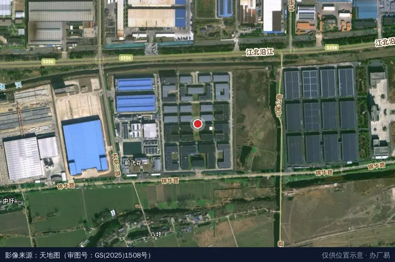 中南高科仪征智慧工业园卫星位置示意图