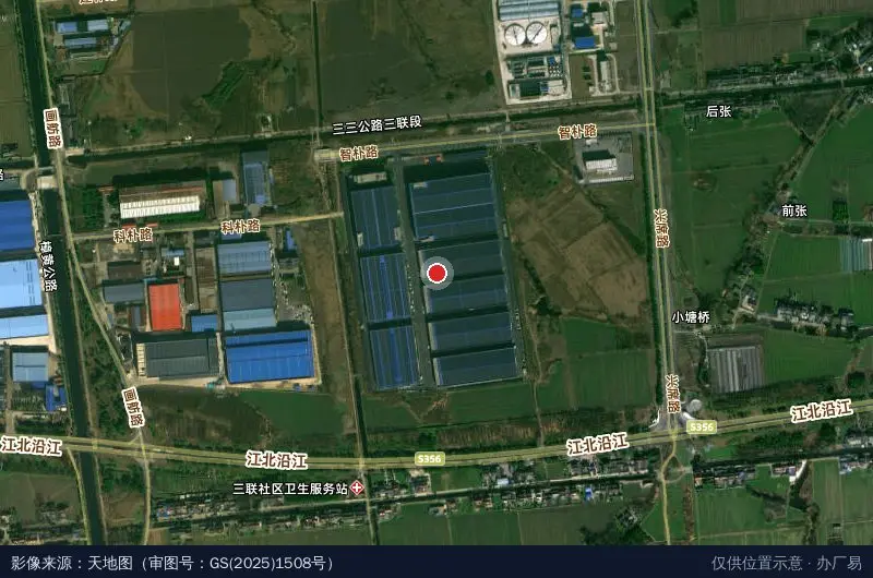 扬州经济技术开发区朴席智能制造产业园卫星位置示意图