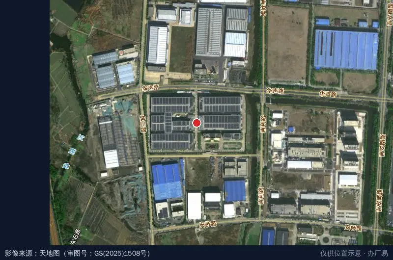 中曼科技产业园卫星位置示意图