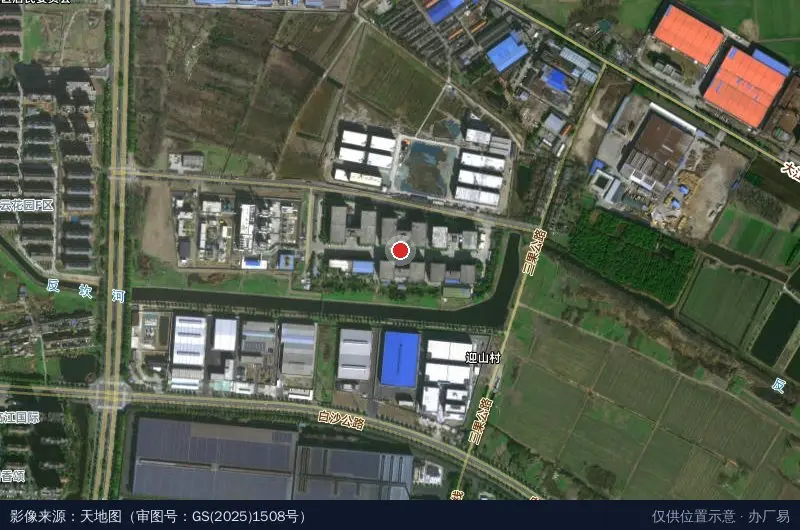 扬州市江都经济开发区中小企业园卫星位置示意图