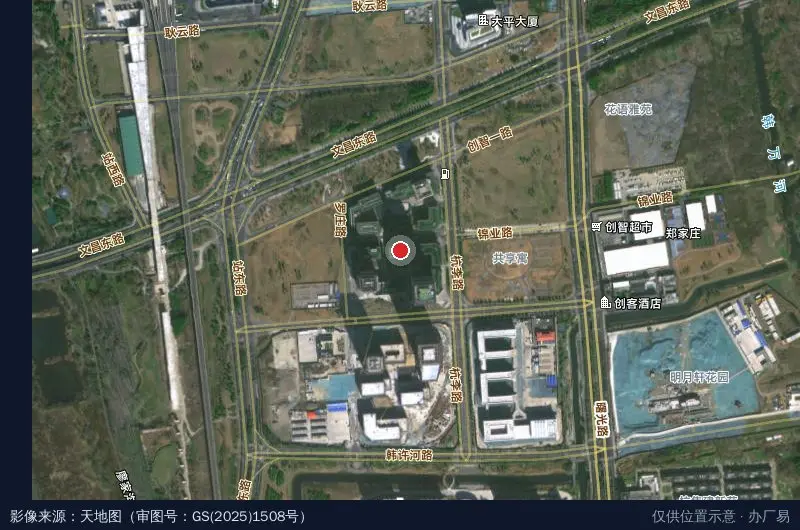 扬州数据产业园(建设中)卫星位置示意图