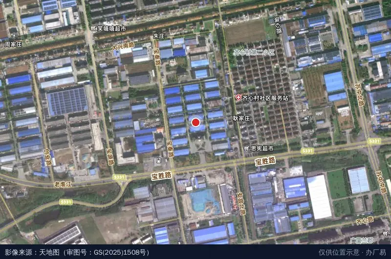 安宜工业园卫星位置示意图