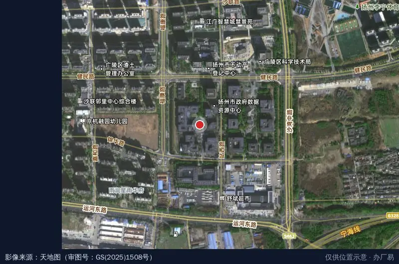 江苏信息服务产业基地2期卫星位置示意图