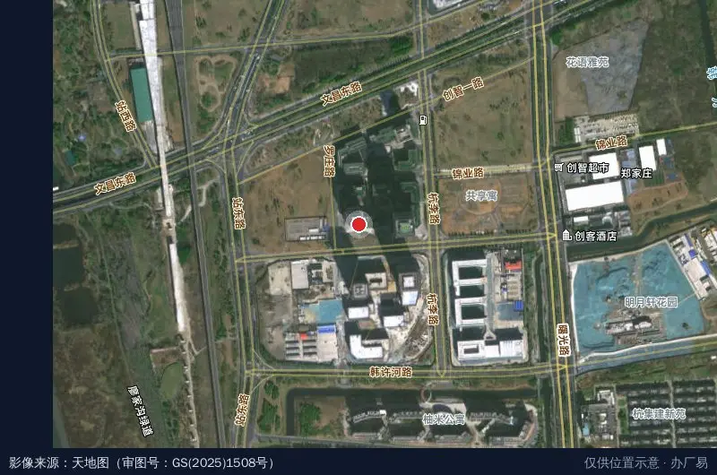 扬州数据产业园E座卫星位置示意图