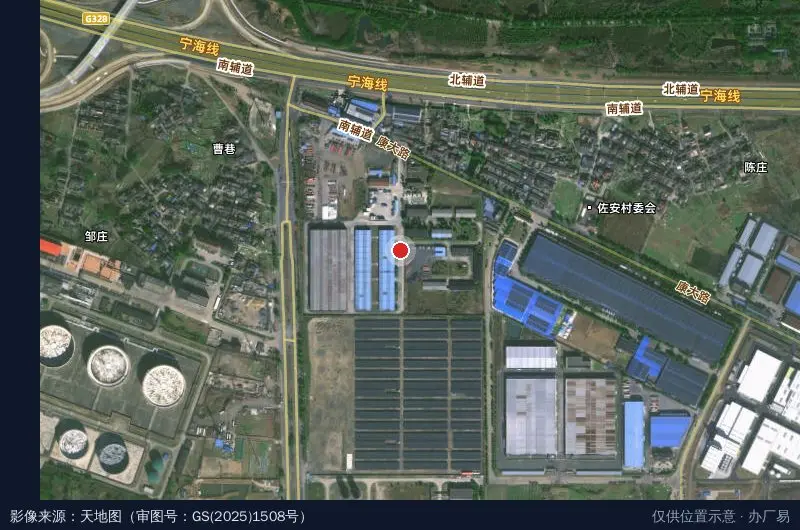 仪征化纤股份有限公司物流公司物流园卫星位置示意图