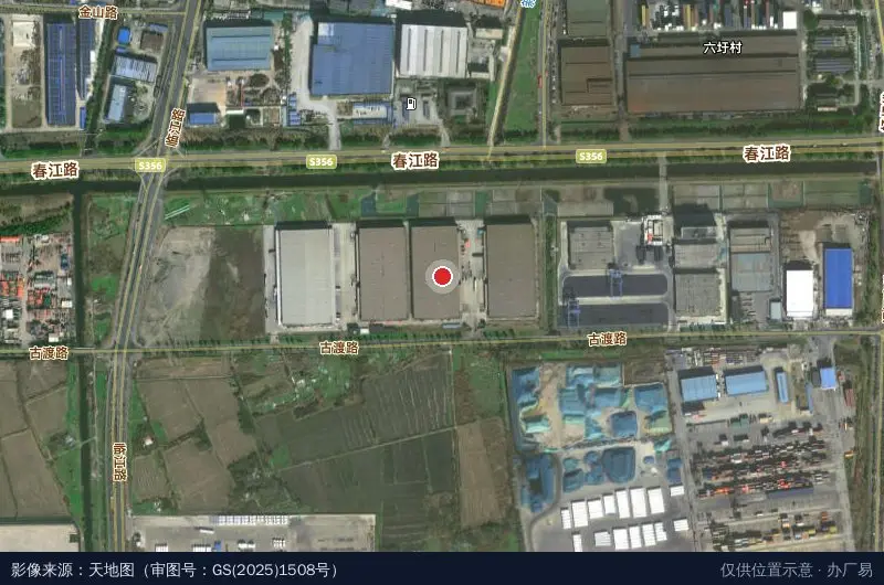 普洛斯扬州开发区物流园卫星位置示意图