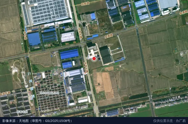 安宜镇玻璃产业园卫星位置示意图