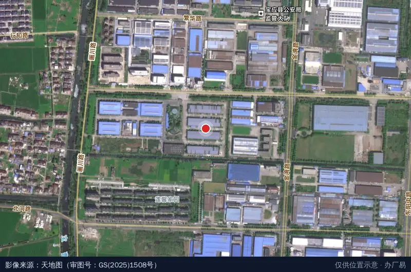 科创园柳河路园区卫星位置示意图