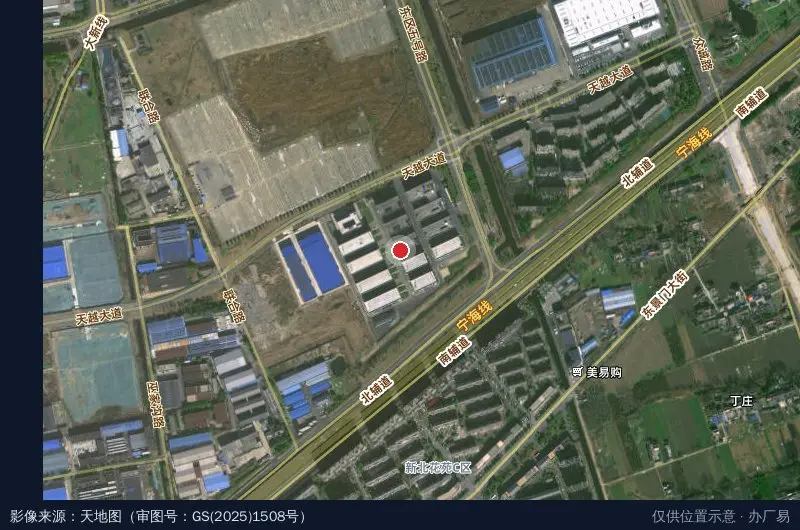 仪征市汽车电子产业园卫星位置示意图