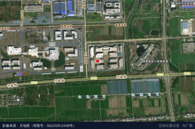 秦邮微短剧数字农文旅产业基地卫星位置示意图