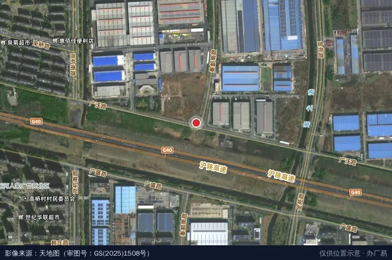 中欧(扬州)智能制造产业园卫星位置示意图