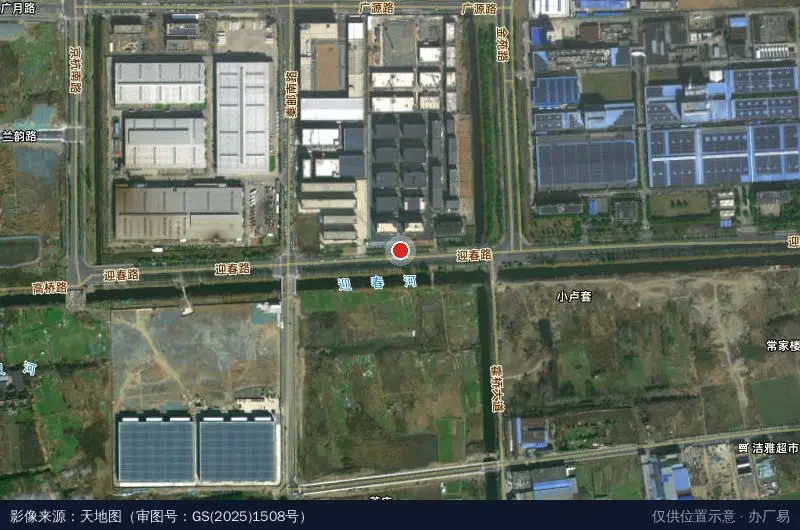扬州恒盛智谷科技园卫星位置示意图