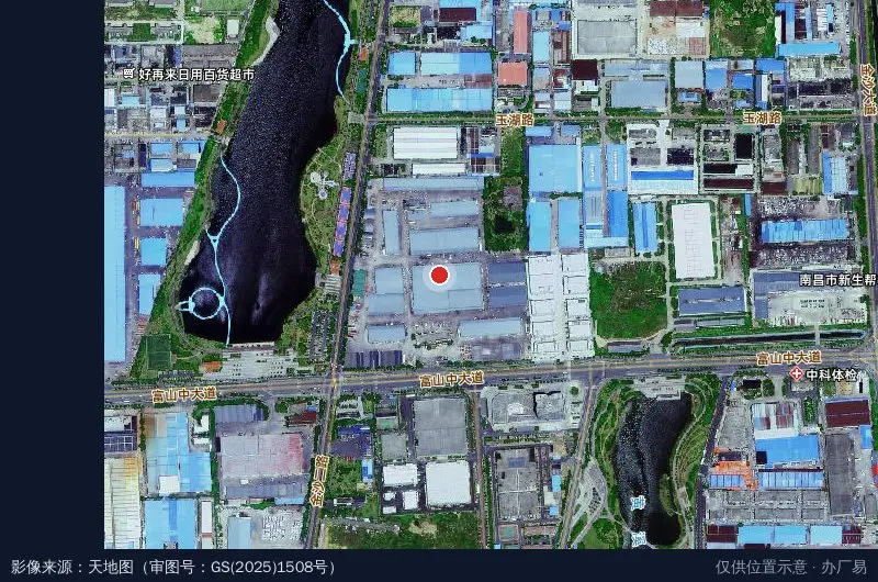 江西上和物流园卫星位置示意图