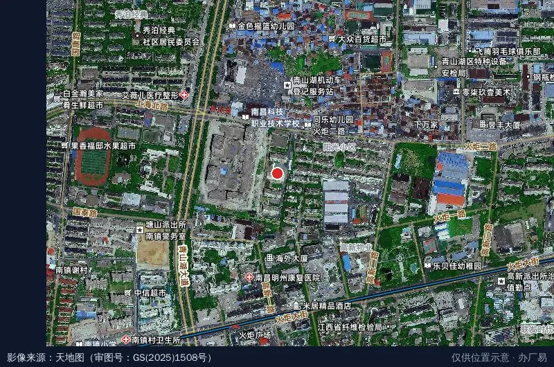 青湖产业园2区卫星位置示意图