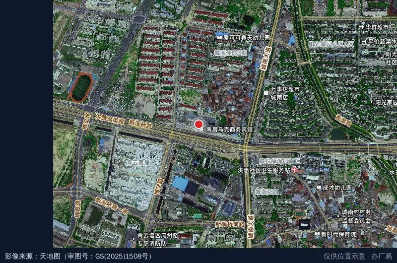 岭南电商(江西)智慧产业园卫星位置示意图