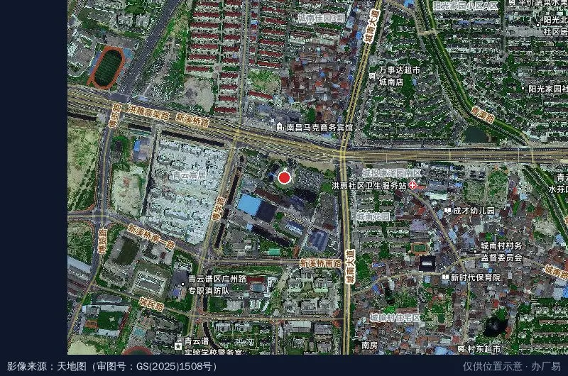 南昌梦想小镇产业园卫星位置示意图