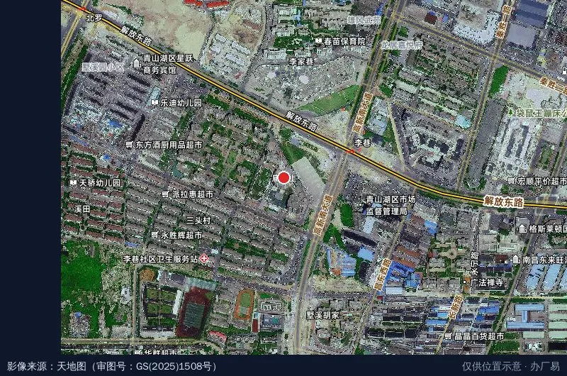 江南云港数字产业园卫星位置示意图
