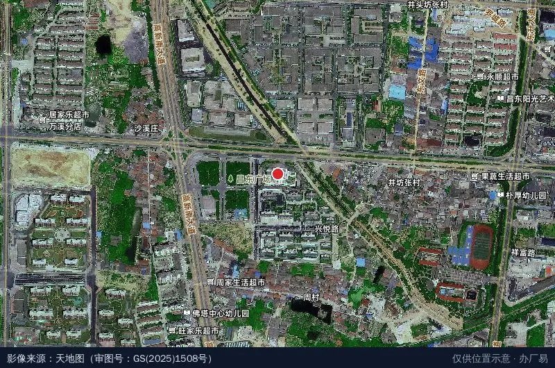 中国电建南昌总部经济产业园卫星位置示意图