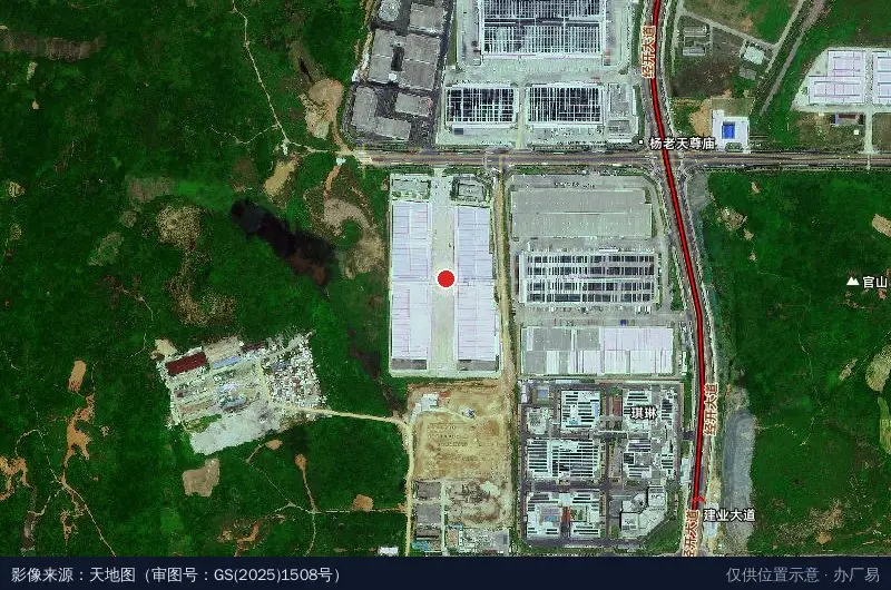 南昌汇港供应链产业园(建设中)卫星位置示意图