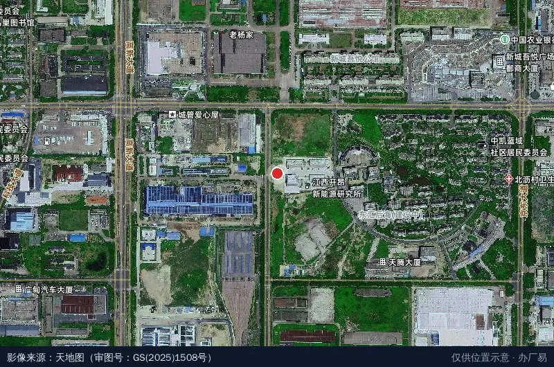 江西凯源高新产业园(建设中)卫星位置示意图