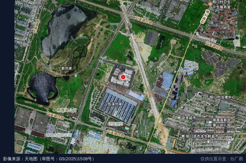 唐人科技园(建设中)卫星位置示意图
