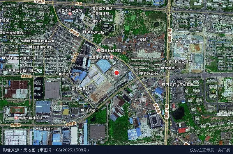 昌强创意产业园卫星位置示意图