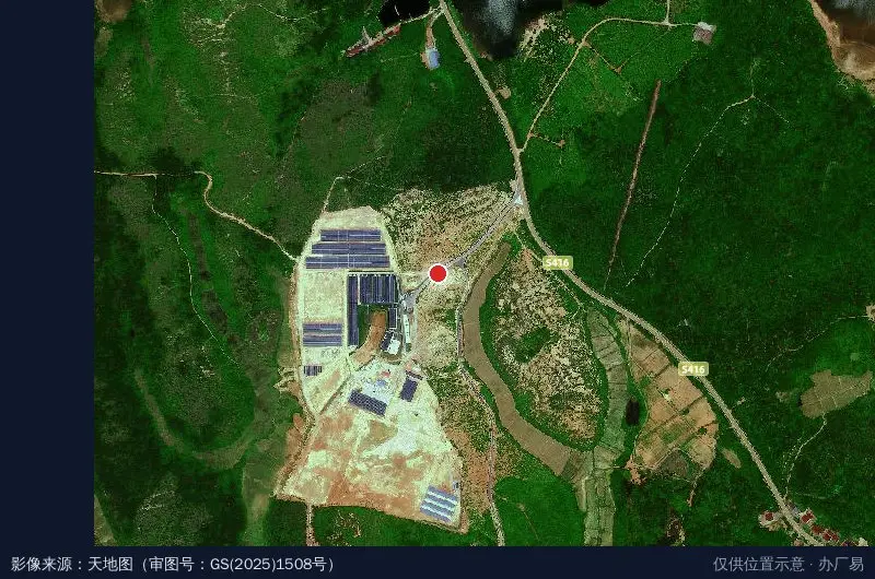 石岗生态湖羊科技产业园卫星位置示意图