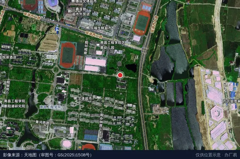 江西水利电力大学生态科技园卫星位置示意图