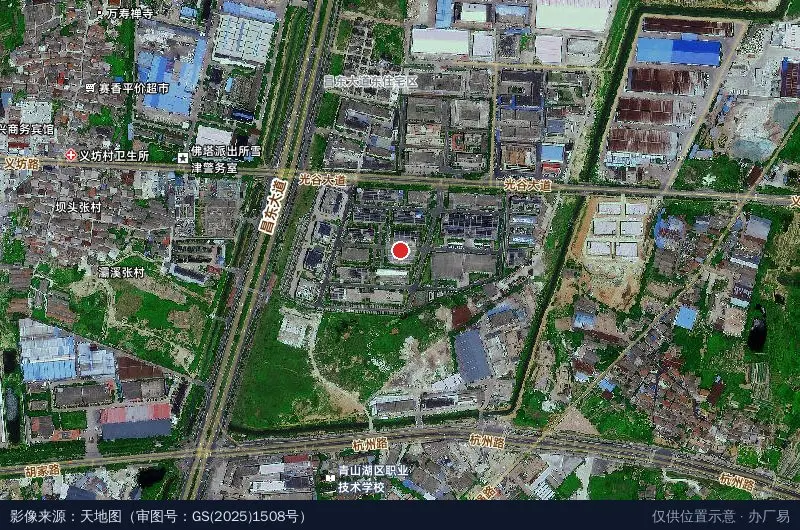 南昌电子信息(LED)示范园卫星位置示意图