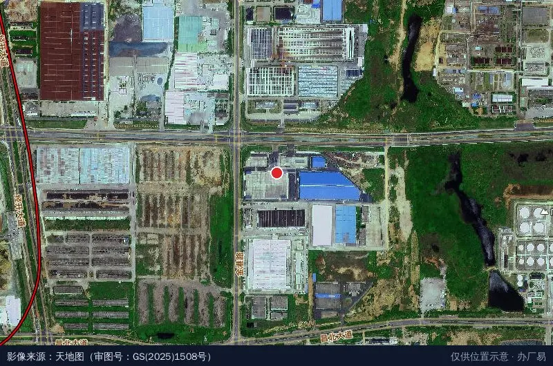 东裕物流园卫星位置示意图