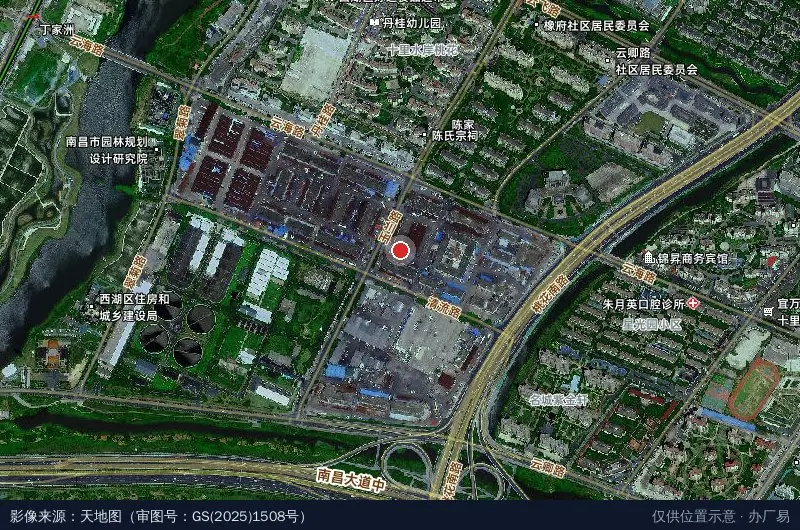 银燕物流基地卫星位置示意图