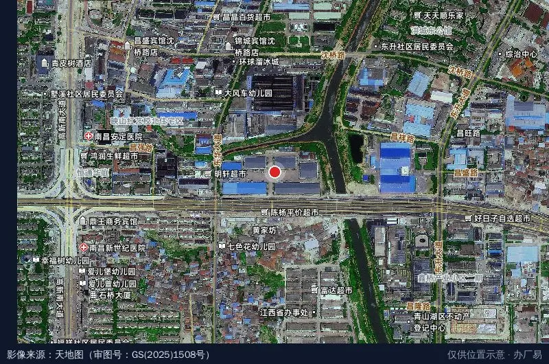 进顺物流园卫星位置示意图
