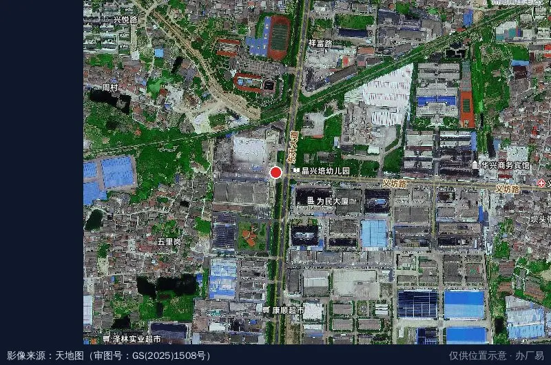 南昌市天亮冷链物流中心卫星位置示意图