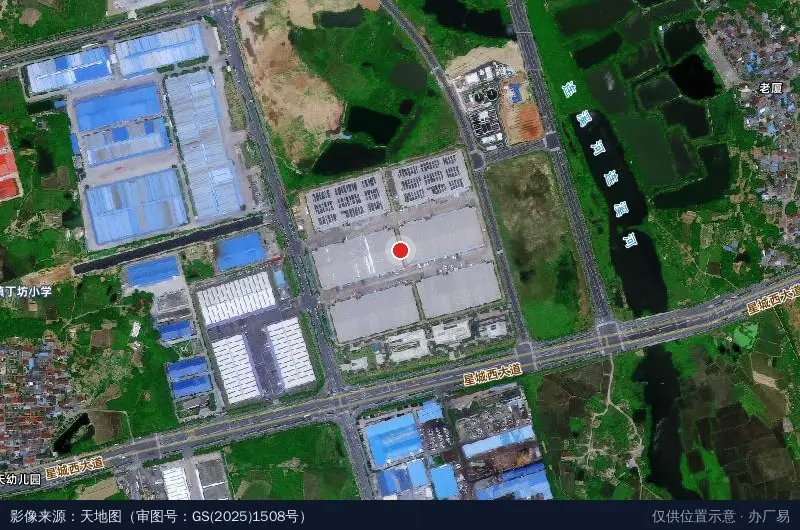 平安不动产南昌向塘物流园卫星位置示意图