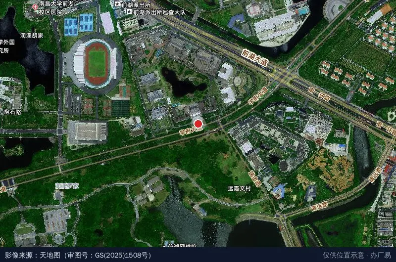 江西省文化产业园卫星位置示意图