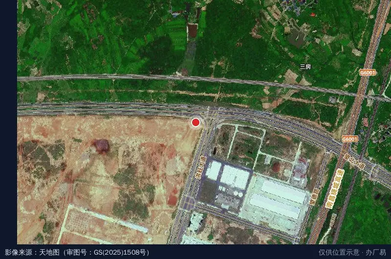 南昌西部航空产业园(建设中)卫星位置示意图