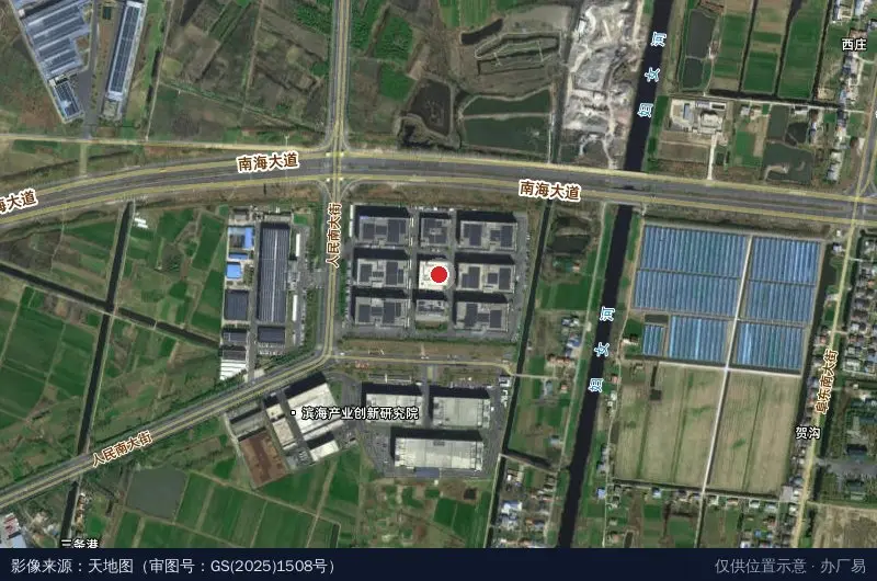 滨海电子信息智慧园卫星位置示意图
