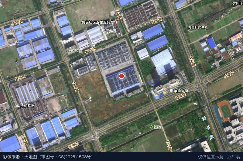普洛斯盐城物流园卫星位置示意图